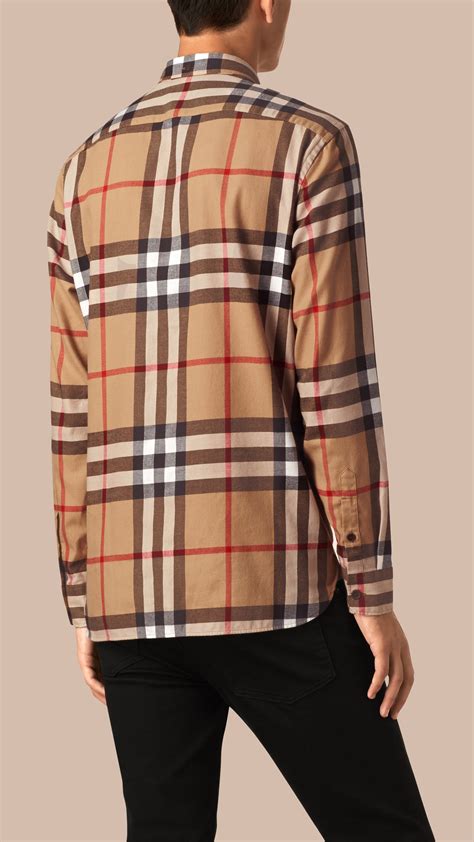 burberry flannel mens|Burberry dress shirt men's.